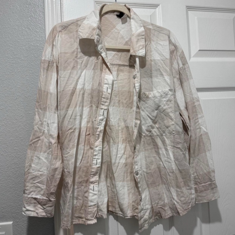 Plaid Button-Up Shirt